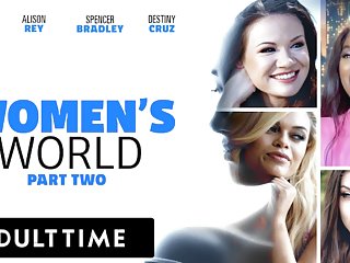 Adult Time - Women's World Ana Foxxx, Alison Rey, Spencer Bradley, And Destiny Cruz - Part 2 free video