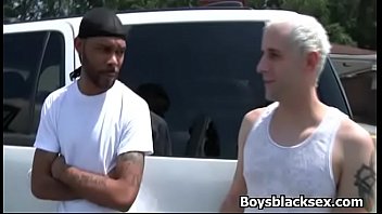 Blacks On Boys - Interracial Hardcore Bareback Fuck Movie 07 free video