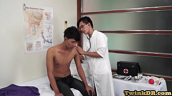 Skinny Asian Enjoys Anal Playing From His Geeky Doctor
