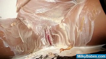 Hot Babe Paris Gets Messy With Whip Cream free video
