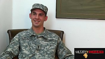 Army: Soldier Jacks Off And Shoots His Load Over His Head free video