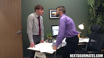 Gay Office Workers Argue About Promotion & Fuck free video