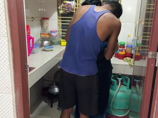 I Saw My Aunty Cooking Alone In The Kitchen, I Hugged Her And Started Fucking free video
