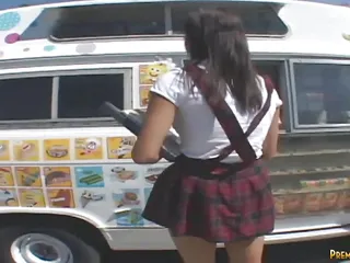 Sweet Jessica With Popsicle Fucking Hardcore At The Van free video