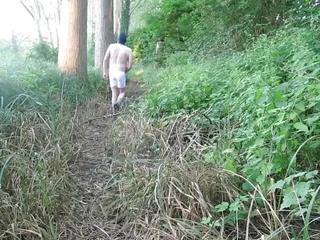 Outdoor Naked Walk Start To Finish Thro Woods Fields free video