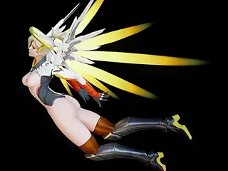 Mercy Floats Angellically With Her Tits And Ass Out free video