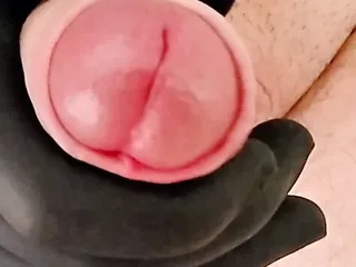 Yahim Behar. Masturbation With Black Latex Gloves free video