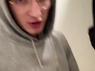 Teen Boy Jerk Off Random Guy In The Public Toilet Understall And Make Him Cum free video